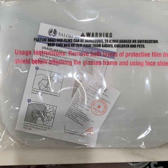 2 shield masks for $10 Protective Face Shield- size - Adult Clear - Picture 5 of 7